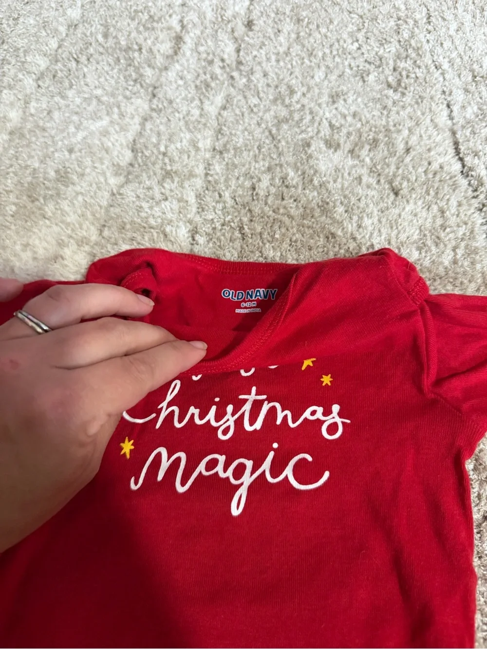 Old Navy Christmas Holiday Lot of 2 6-12 Month Baby Girl